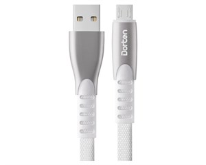 Кабель USB Dorten Micro USB to USB Cable Flat Series 1m White