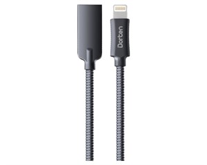 Кабель USB Dorten Lightning to USB Cable Steel Shell Series 1 м Black
