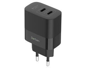 Зарядное устройство сетевое Dorten 2-Port USB Smart ID Power Adapter: PD3.0/PPS 35W 6A Black
