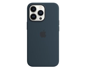 Панель-накладка Apple Silicone Case with MagSafe Abyss Blue для iPhone 13 Pro