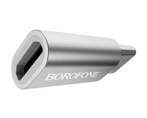 Адаптер BOROFONE BV4 microUSВ - Type-C Silver