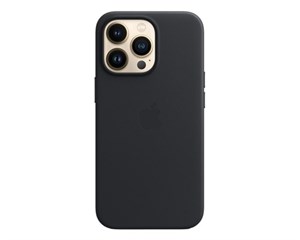 Панель-накладка Apple Leather Case with MagSafe Midnight для iPhone 13 Pro