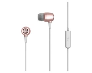 Наушники с микрофоном Motorola Metal Earbuds In-Ear Headphones Rose Gold