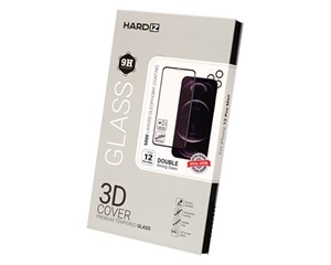 Стекло защитное Hardiz 3D Cover Premium Tempered Glass для iPhone 12 Pro Max Black Frame