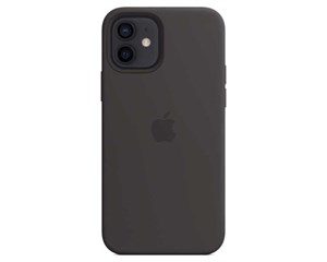Панель-накладка Apple Silicone Case with MagSafe Black для iPhone 12/12 Pro