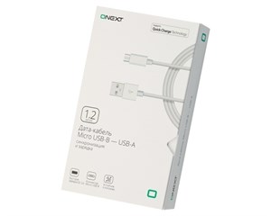 Кабель USB ONEXT micro USB - USB-A 1,2 м White