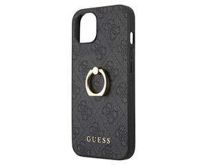 Панель-накладка Guess PU 4G + Ring Hard Grey для iPhone 13