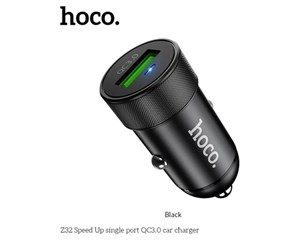 Зарядное устройство USB автомобильное HOCO Z32 Speed Up 18W Black