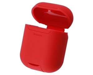Чехол с приемником беспроводной зарядки Baseus Wireless Charger Case Red для зарядного кейса AirPods