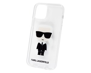 Панель-накладка Karl Lagerfeld Ikonik Karl Hard Transparent для iPhone 12/12 Pro