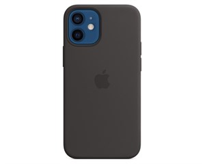 Панель-накладка Apple Silicone Case with MagSafe Black для iPhone 12 mini