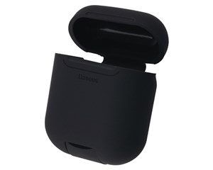 Чехол с приемником беспроводной зарядки Baseus Wireless Charger Case Black для зарядного кейса AirPods