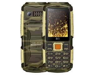 Сотовый телефон BQ BQ-2430 Tank Power Khaki/Gold
