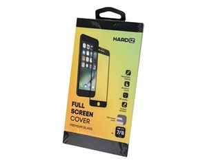Стекло защитное Hardiz Full Screen Cover Premium Glass Black Frame для Apple iPhone 8+/7+