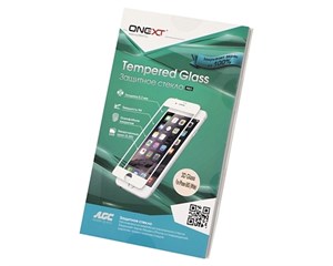 Стекло защитное ONEXT для Apple iPhone 6/6S 3D White frame