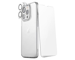Набор: чехол + стекло защитное + стекло для камеры Uniq Bundle 360 Clear для iPhone 14 Pro