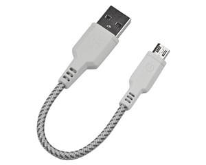 Кабель USB EnergEA Nylotough Micro-USB Quick Charging Cable 0,16 м White