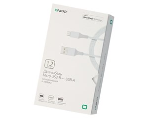 Кабель USB ONEXT micro USB - USB-A 1,2 м Silver