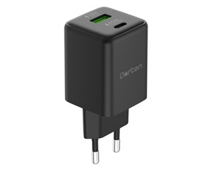 Зарядное устройство сетевое Dorten 45W GaN PD3.0/PPS + QC3.0 Black