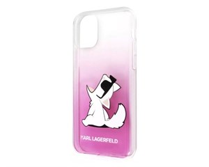 Панель-накладка Karl Lagerfeld PC/TPU Choupette Fun Hard Gradient Pink для iPhone 14 Pro Max