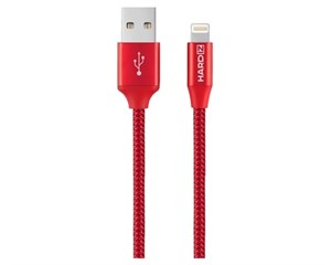 Кабель USB Hardiz Tetron Lightning to USB cable 1.2m Red