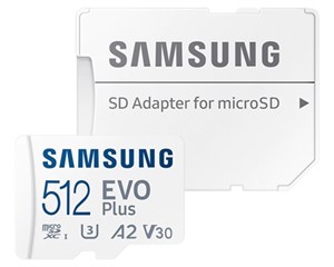 Карта памяти Samsung MicroSD EVO plus 512Gb + адаптер
