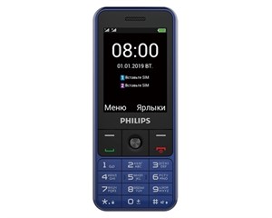 Сотовый телефон Philips Xenium E182 Blue