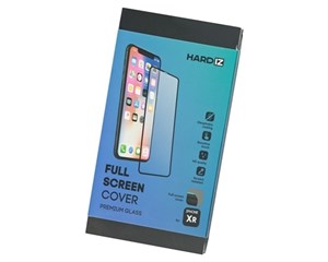 Стекло защитное Hardiz Full Screen Cover Premium Glass Black Frame для Apple iPhone XR/11