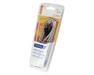 Удлинитель USB Vivanco USB 2.0 Extension Cable 1,8 м Clear