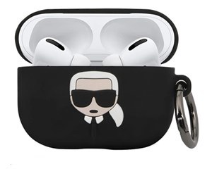 Чехол Karl Lagerfeld AirPods Case Silicone Black для зарядного кейса AirPods Pro