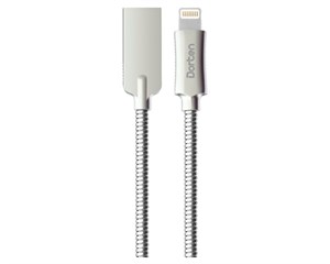 Кабель USB Dorten Lightning to USB Cable Steel Shell Series 1 м Silver