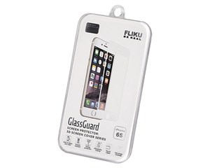 Стекло защитное Fliku GlassGuard 3D White frame для Apple iPhone 6/6S