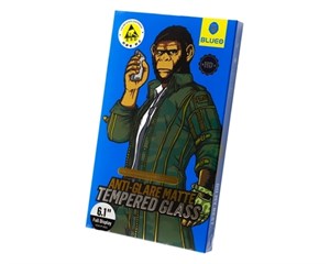 Стекло защитное Blueo 2.5D Silk Full Cover Anti-Glare Black Frame для iPhone 13/13 Pro