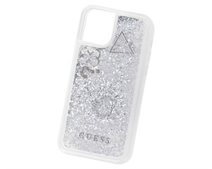 Панель-накладка Guess Liquid Glitter Hard Silver для Apple iPhone 11 Pro