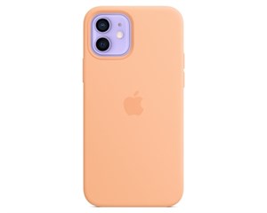 Панель-накладка Apple Silicone Case with MagSafe Cantaloupe для iPhone 12/12 Pro
