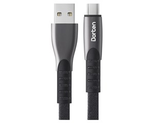 Кабель USB Dorten USB Type-C to USB Cable Flat Series 1 м Black