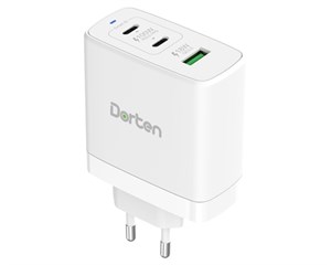 Зарядное устройство сетевое Dorten 100W GaN QC+2USB-C/PD White