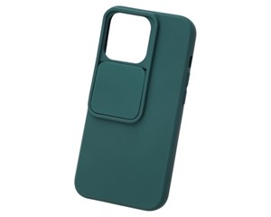 Панель-накладка Unbroke Soft Case With Camera Slider Green для iPhone 13 Pro