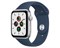 Apple Watch SE Aluminum Case Silver 44mm with Abyss Blue Sport Band