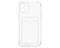 Панель-накладка DF iCardCase-01 Clear для iPhone 11 с кардхолдером