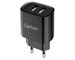 Зарядное устройство сетевое Dorten 2-Port USB Smart ID Wall Quick Charger 12W 2.4A Black