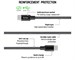 Кабель USB Dorten USB-C to USB-C PD Charging Cable Metallic Series 1,2m Black. Изображение 5.