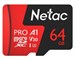 Карта памяти Netac MicroSDXC P500 Extreme Pro V30/A1/C10 64Gb + адаптер. Изображение 1.