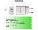 Зарядное устройство сетевое Dorten 2-Port USB Smart ID Wall Quick Charger 12W 2.4A White. Изображение 4.