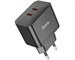 Зарядное устройство сетевое HOCO N29 Triumph Dual USB-C Fast Charger 35W Black. Изображение 4.
