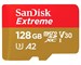 Карта памяти SanDisk Extreme microSDXC Class 10 UHS Class 3 V30 A2 128Gb SDSQXA1-128G-GN6MA + адаптер SD. Изображение 1.