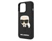 Панель-накладка Karl Lagerfeld 3D Rubber Karl's Head Hard Black для iPhone 14 Pro. Изображение 1.