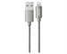 Кабель USB Dorten Lightning to USB Cable Leather Series 1 м Gray. Изображение 1.