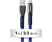 Кабель USB Dorten USB Type-C to USB Cable Flat Series 1 м Blue. Изображение 4.