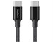 Кабель USB Dorten USB-C to USB-C PD Charging Cable Metallic Series 2m Black. Изображение 2.